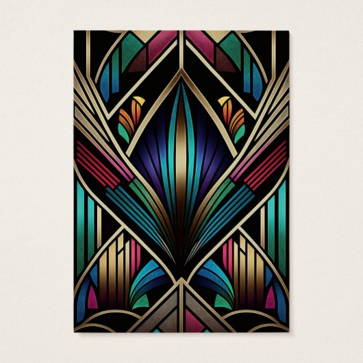 Retro Art Deco Earring Display Card (Dos)