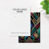 Retro Art Deco Earring Display Kaart (Bureau)