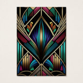 Retro Art Deco Earring Display Kaart (Achterkant)