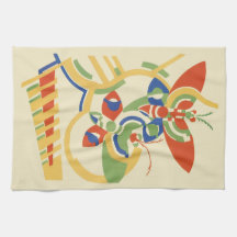 Retro Art Deco geometrische bloemposter kunst