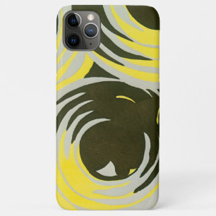 Retro Art Deco Jazz cirkels patronen iPhone 11 Pro Max Hoesje