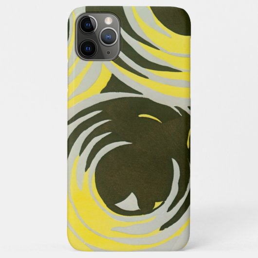 Retro Art Deco Jazz  cirkels patronen Case-Mate iPhone Case (Achterkant)