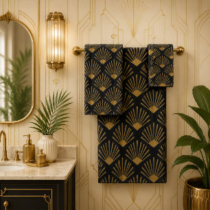 Rétro Art Déco Noir Et Sépia