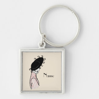 Retro  Art Deco Pet Sleutelhanger