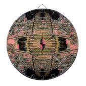 Retro Art Deco-stijl Ongebruikelijk Dart Board Dartbord (Voorkant)