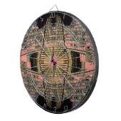 Retro Art Deco-stijl Ongebruikelijk Dart Board Dartbord (Voorkant Rechts)
