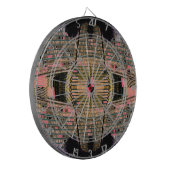 Retro Art Deco-stijl Ongebruikelijk Dart Board Dartbord (Voorkant Links)