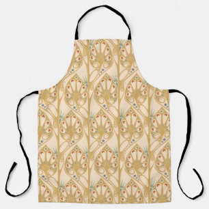 Retro art nouveau, abstracte geometrische lijnen. schort