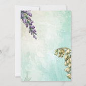  Retro Art Nouveau Botanical Save the Date Kaart (Achterkant)