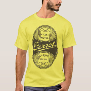 Retro  art nouveau French motorrijwielen logo T-shirt