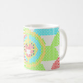 Retro Art Nouveau Pattern  Koffiemok (Voorkant rechts)