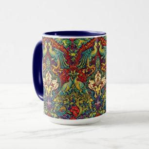Retro Art Nouveau Pauwen & Vogels door Walter Cran Mok