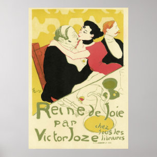 Retro Art Nouveau - Reine de Joie Poster