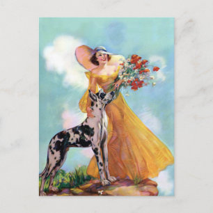 Retro Art over notiecards Briefkaart