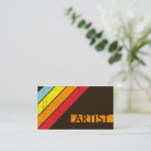 retro ARTIST Visitekaartje (Staand voorkant)