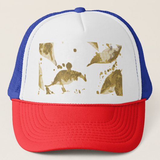 Retro Artistieke Streetwear Truckerhoed Trucker Pet (Voorkant)