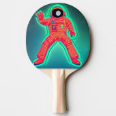 Retro Astronaut Ping Pong Paddle Tafeltennisbatje (Achterkant)