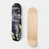 Retro Astronaut Straat Skateboard (Voorkant)