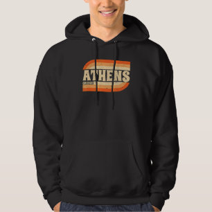Retro Athens Griekenland Hoodie