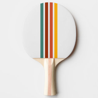 Retro Athletic Stripe Ping Pong Paddle Tafeltennisbatje