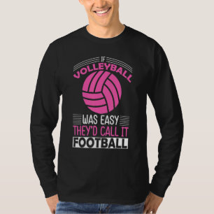 Retro atletisch volleybal teamsport net spike 22 t-shirt
