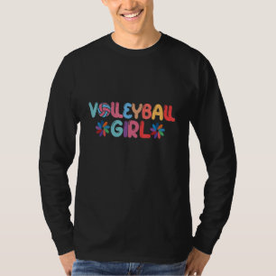 Retro atletisch volleybal teamsport net spike 38 t-shirt