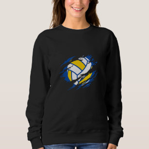 Retro atletisch volleybal teamsport net spike 41 trui