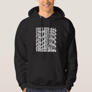 Retro atletisch volleybal teamsport net spike 69 hoodie