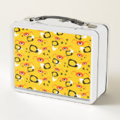 Retro Atom Spinnen Lunchbox (Achterkant)