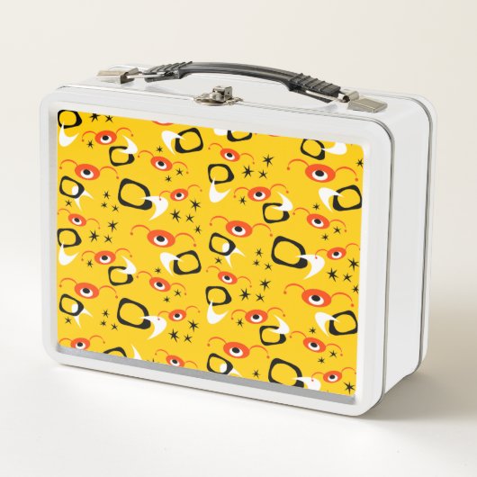 Retro Atom Spinnen Lunchbox (Voorkant)