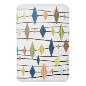 Retro Atomic Age Art Diamonds 1 Badmat (Voorkant Verticaal)