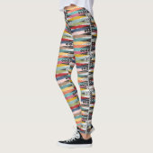 Retro Atomic Age Backgammon Leggings (Links)