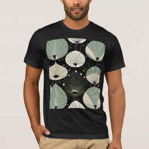 Retro Atomic Age geometrisch modern patroon T-shirt
