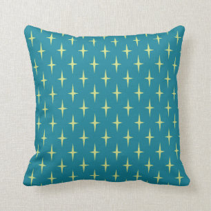 Retro Atomic Age Star Patroon Kussen