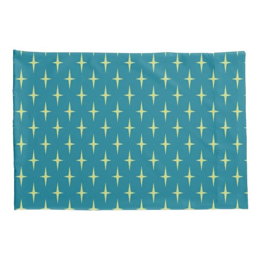 Retro Atomic Age Star Patroon Kussensloop (Achterkant-Rechts)