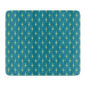 Retro Atomic Age Star Patroon Snijplank (Voorkant)