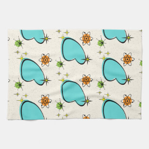 Retro Atomic Boomerang Kitchen Towels Theedoek