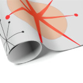 Retro Atomic Cadeaupapier (Rol Hoek)