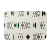 Retro Atomic Era Diamonds Pattern Turquoise Badmat (Voorkant)