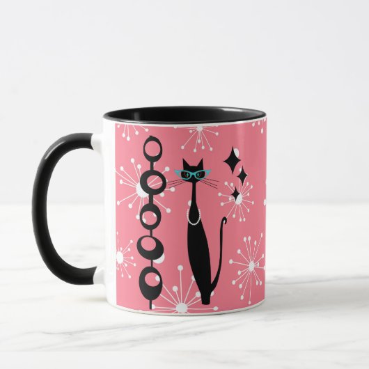Retro Atomic Era Mid Century Modern MCM Black Cat Mok (Links)