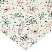 Retro Atomic Era Space sterren midden eeuw patroon Korte Tafelloper (Hoek)