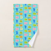 Retro Atomic Kitsch-handdoekset Bad Handdoek (Handdoek)
