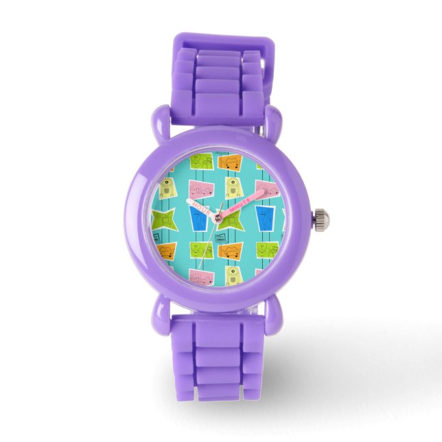 Retro Atomic Kitsch montre pour enfants (Recto)