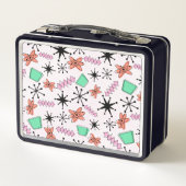 Retro Atomic MCM Roze Sinaasappel Groen Zwart (Achterkant)