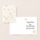 Retro Atomic Mid-Century Mod Red & Gold Starburst Folie Kaarten (Display)