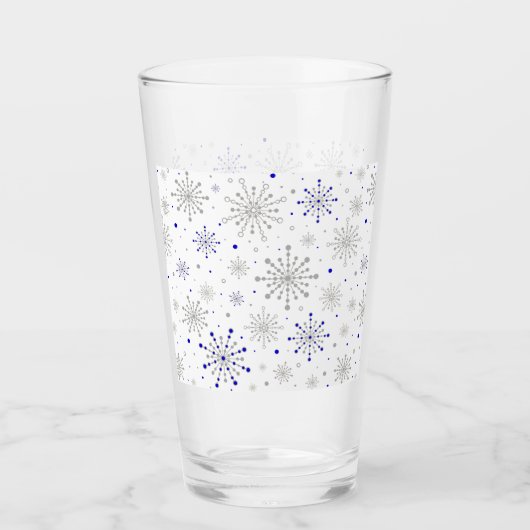 Retro Atomic Mid-Century Mod Red & Gold Starburst Glas (Voorkant)