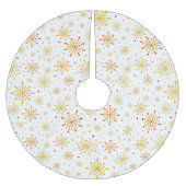 Retro Atomic Mid-Century Mod Red & Gold Starburst Kerstboom Rok (Voorkant)