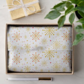 Retro Atomic Mid-Century Mod Red & Gold Starburst Tissuepapier (Geschenk)