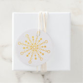 Retro Atomic Mid-Century Mod Starburst Gold Bedankjes Labels (Met doos)