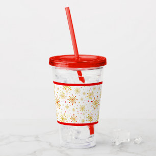 Retro Atomic Mid-Century Modern patroon Acryl Drinkbeker